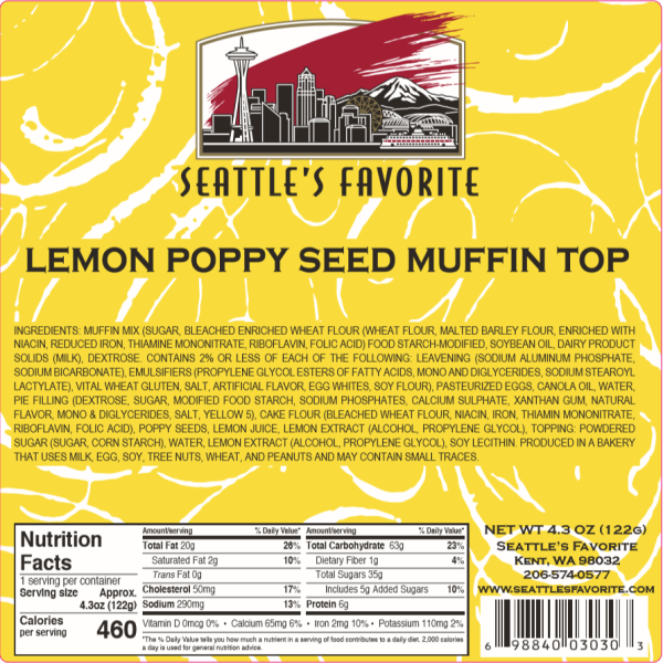 Lemon Poppy Seed Muffin Top