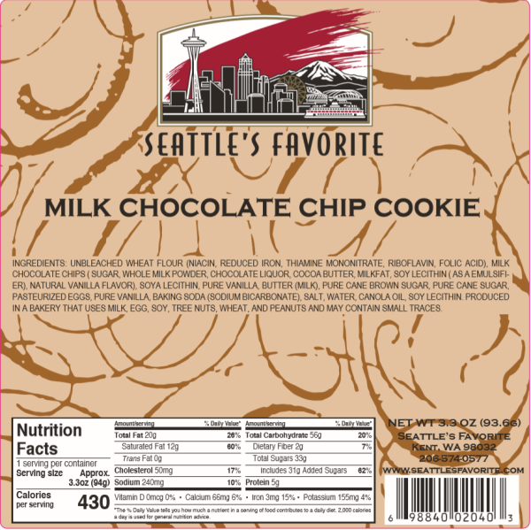 Milk Chocolate Chip Gourmet Cookie